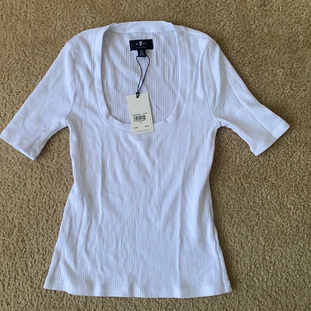 Seven for all mankind white top